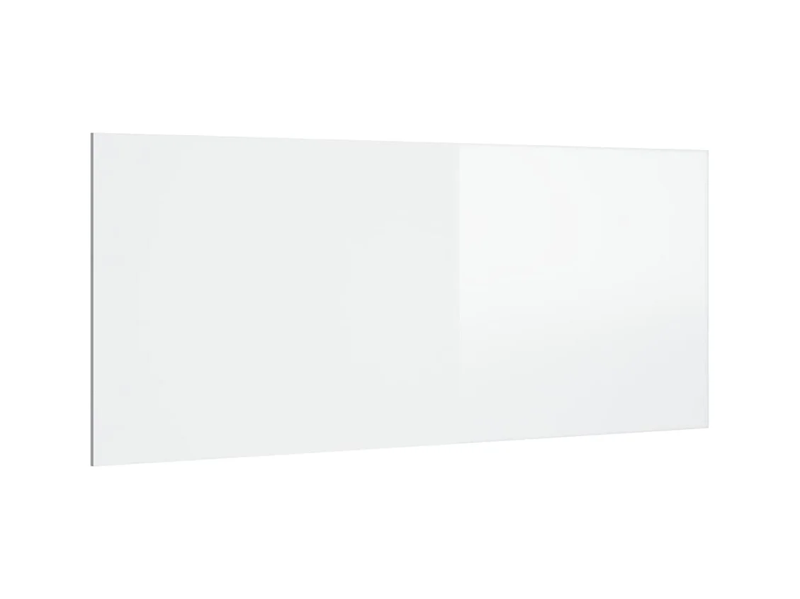 Hoofdbord glanzend wit 200x1,5x80 cm bewerkt hout