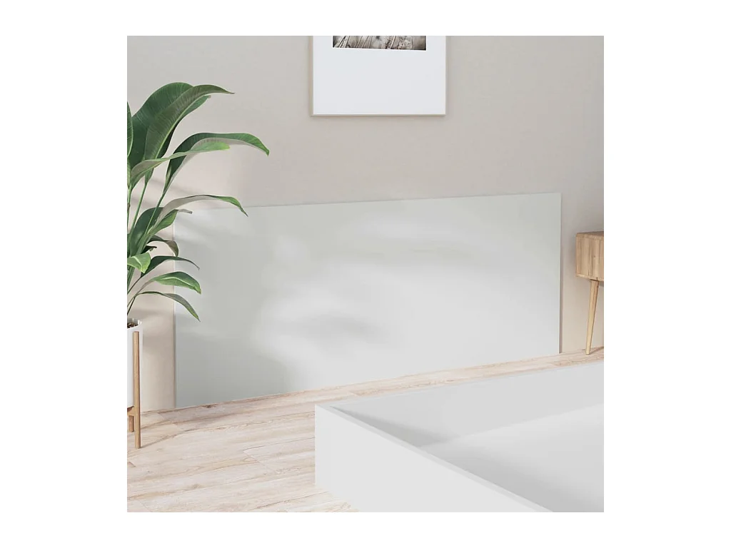 Hoofdbord glanzend wit 200x1,5x80 cm bewerkt hout