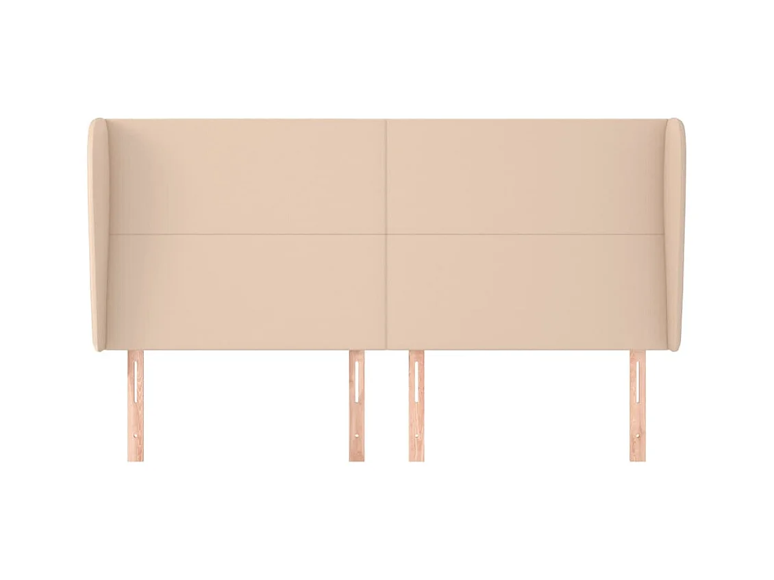 Hoofdbord met vleugels Cappuccino 203x23x118/128 cm