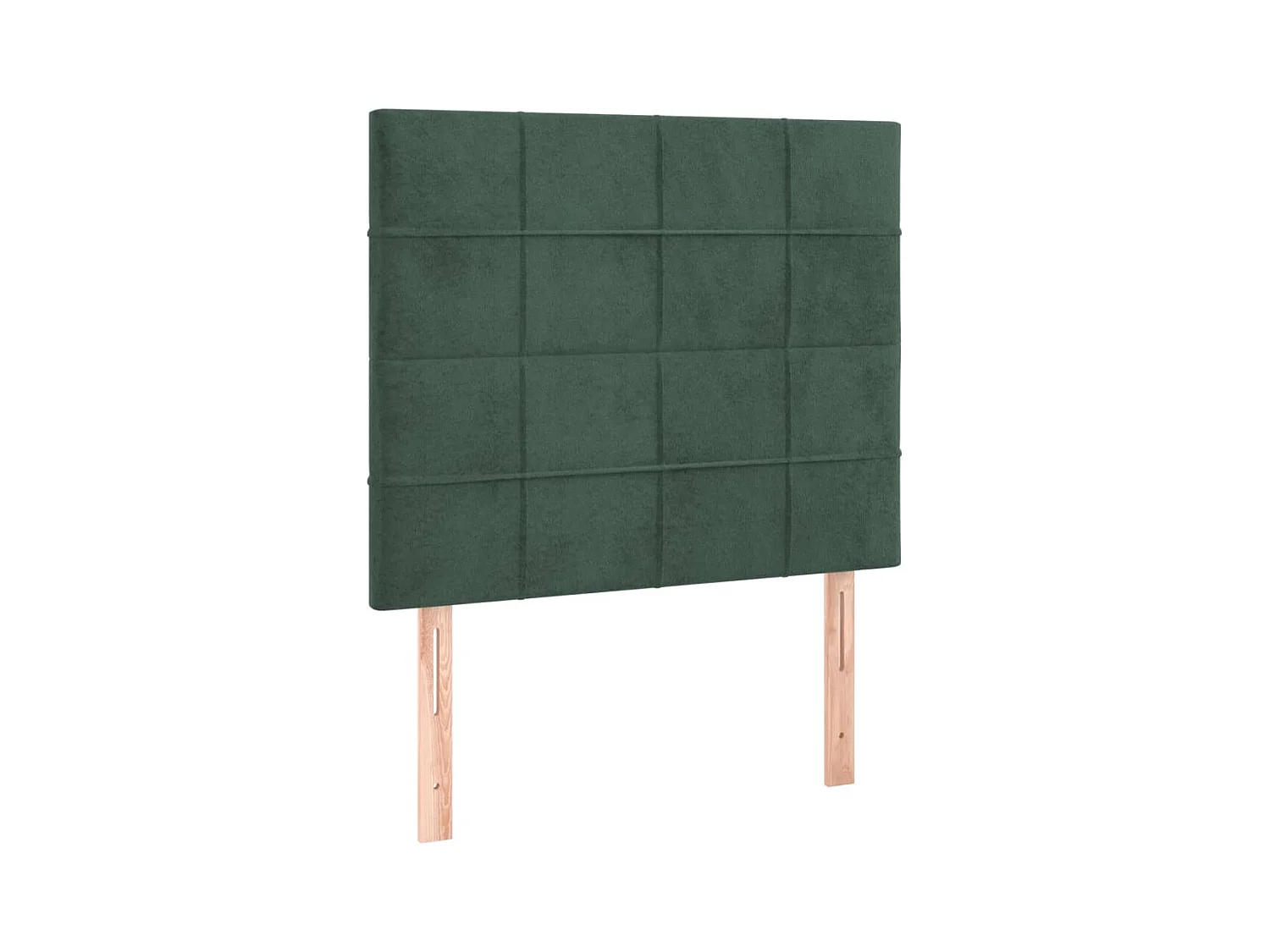 LED Hoofdbord Donkergroen 100x5x118/128 cm Fluweel