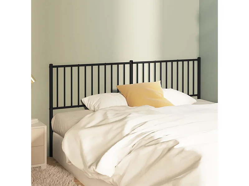 Tête de lit métal noir 180 cm