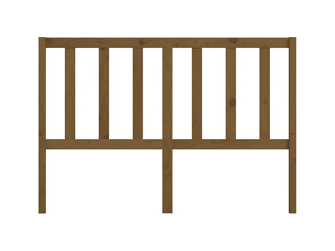 Tête de lit Marron miel 146x4x100 cm Bois massif de pin