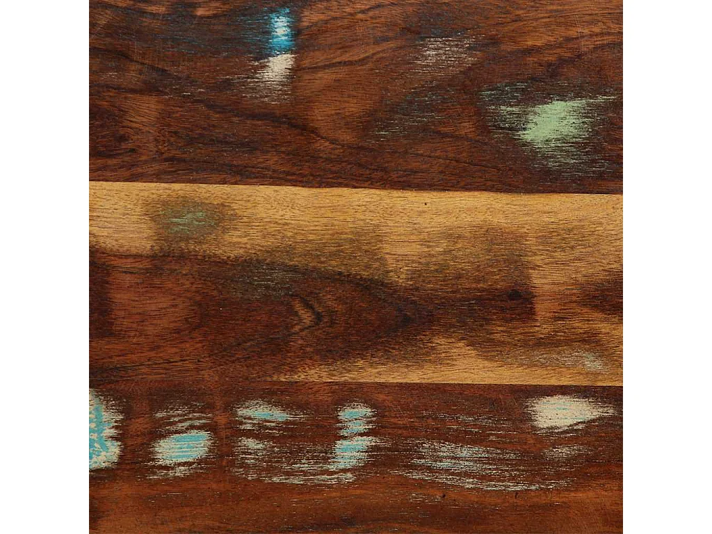 Hoofdbord van 100 cm in gerecycled massief hout en ijzer