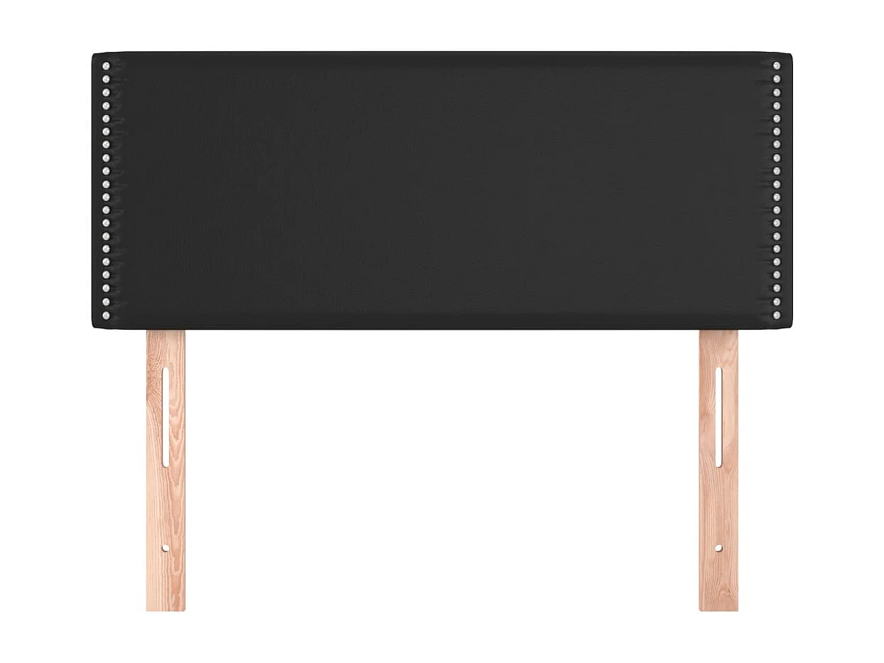 Zwart hoofdbord 100x5x78/88 cm Kunstleer