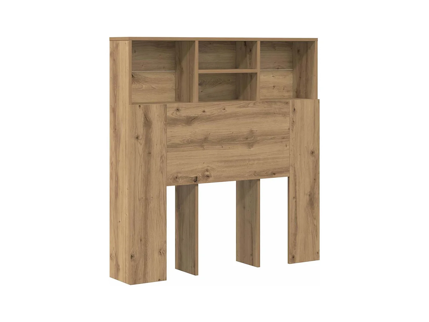 Handgemaakte hoofdeindekast van eikenhoutcomposiet