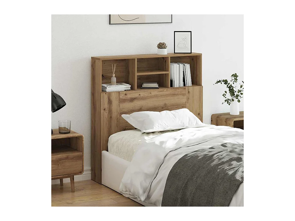 Handgemaakte hoofdeindekast van eikenhoutcomposiet