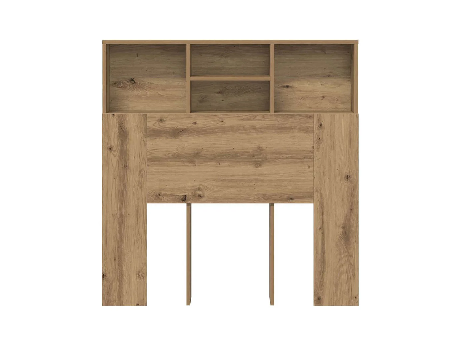 Handgemaakte hoofdeindekast van eikenhoutcomposiet