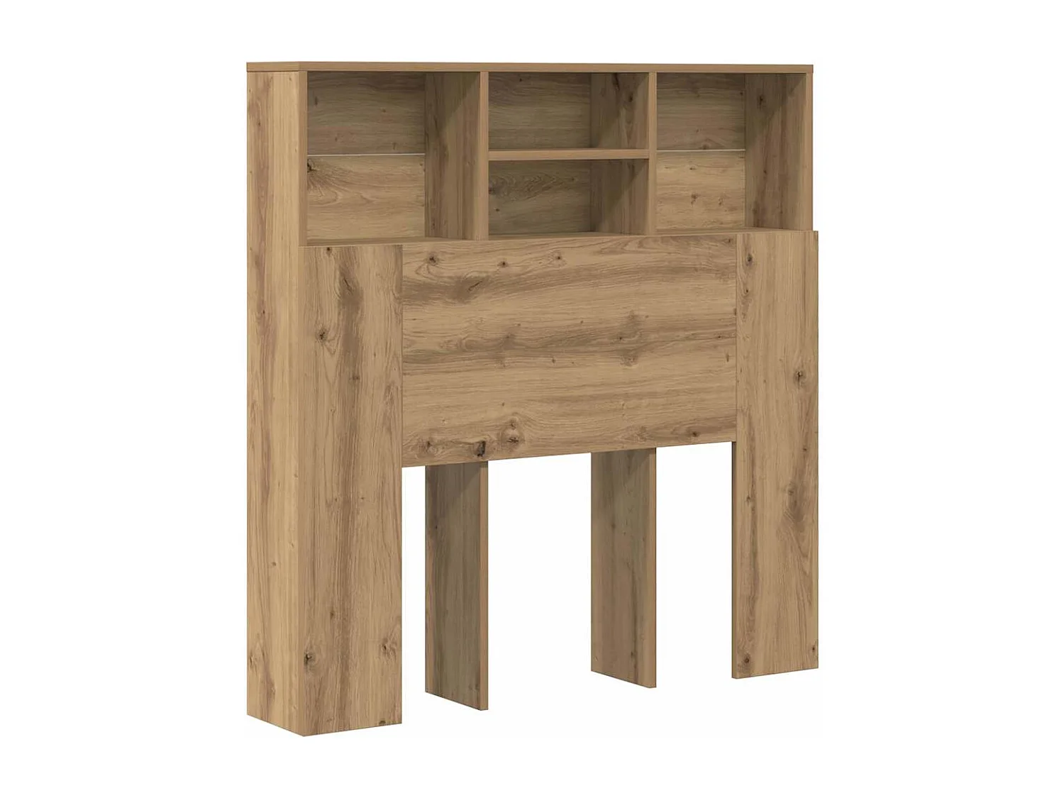 Cabinet de Tête de Lit chêne artisanal Bois Composite