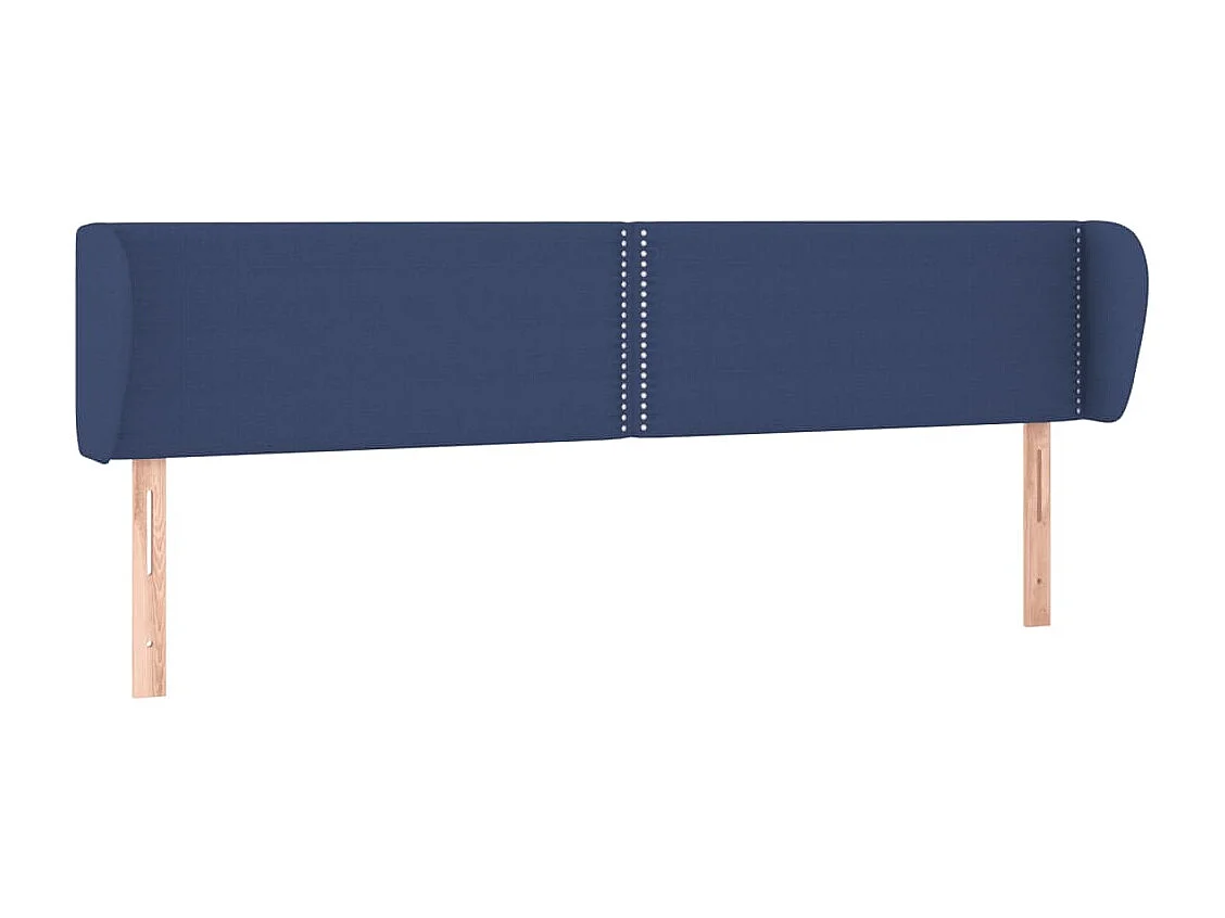 Testiera con orecchie Blu 203x23x78/88 cm Tessuto