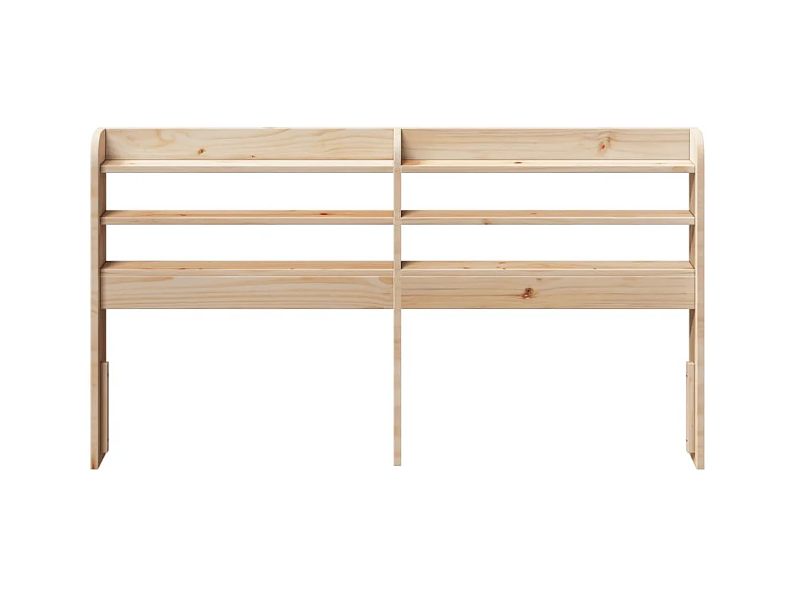Testiera con ripiani 120 cm in legno massello di pino