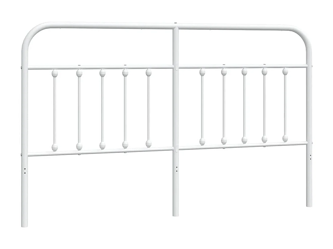 Testiera in metallo bianco 160 cm