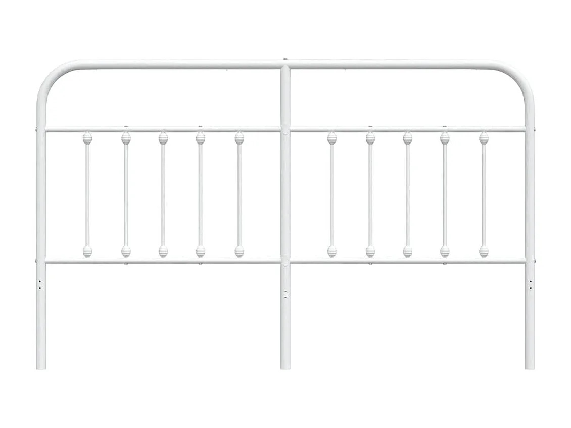Testiera in metallo bianco 160 cm