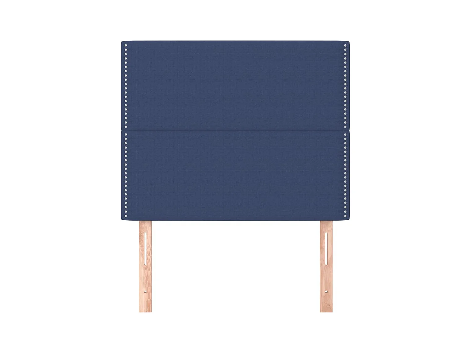 Têtes de lit 2 pcs Bleu 100x5x78/88 cm Tissu