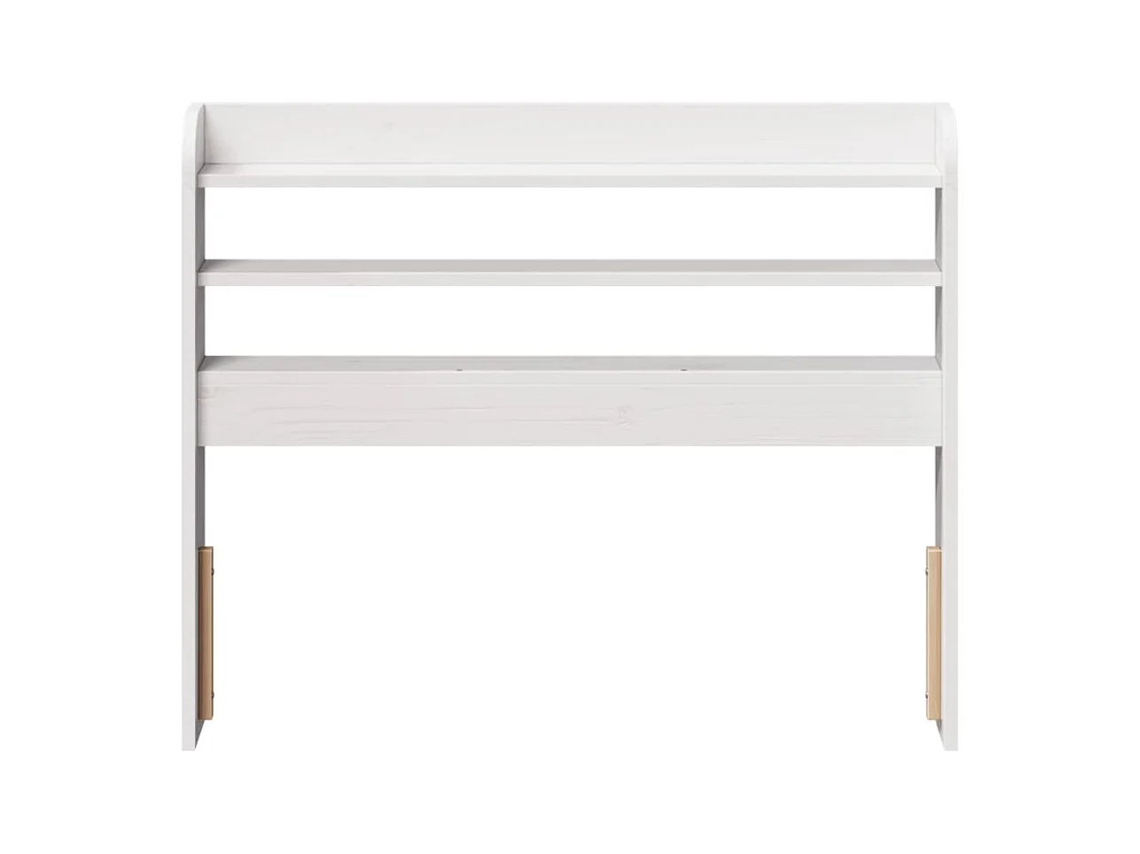 Cabecero con estantes blanco 100 cm madera maciza de pino