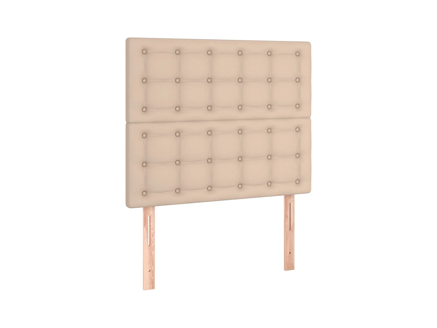 Hoofdborden 2 stuks Cappuccino 100x5x78/88 cm Kunstleer