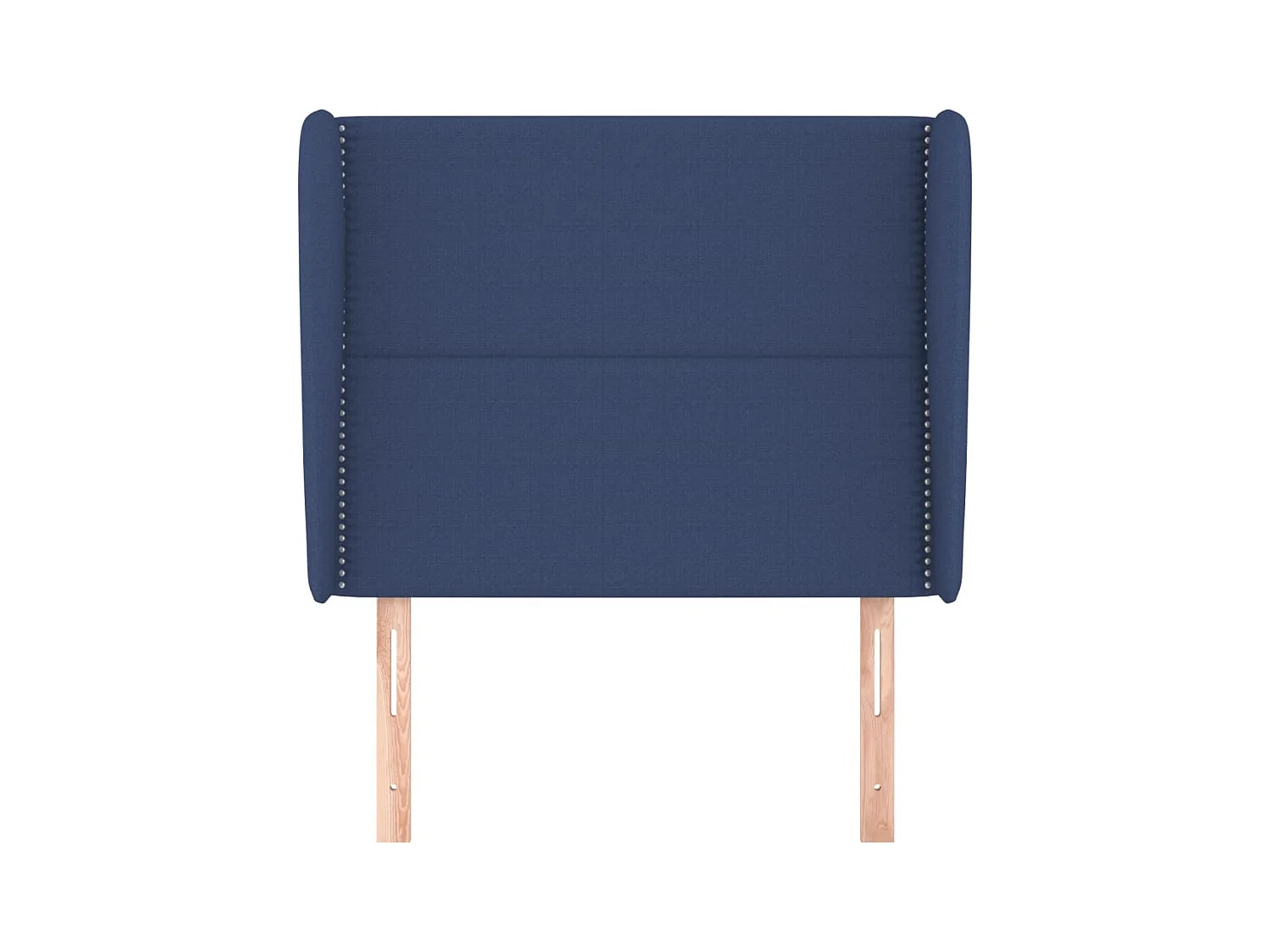 Hoofdbord met vleugels Blauw 93x23x118/128 cm Stof