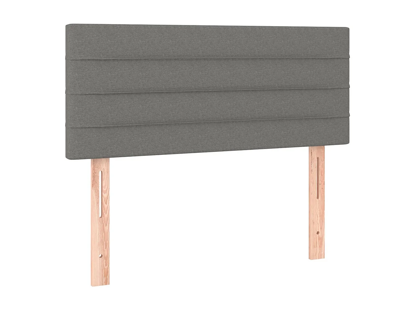 Tête de lit Gris foncé 100x5x78/88 cm Tissu