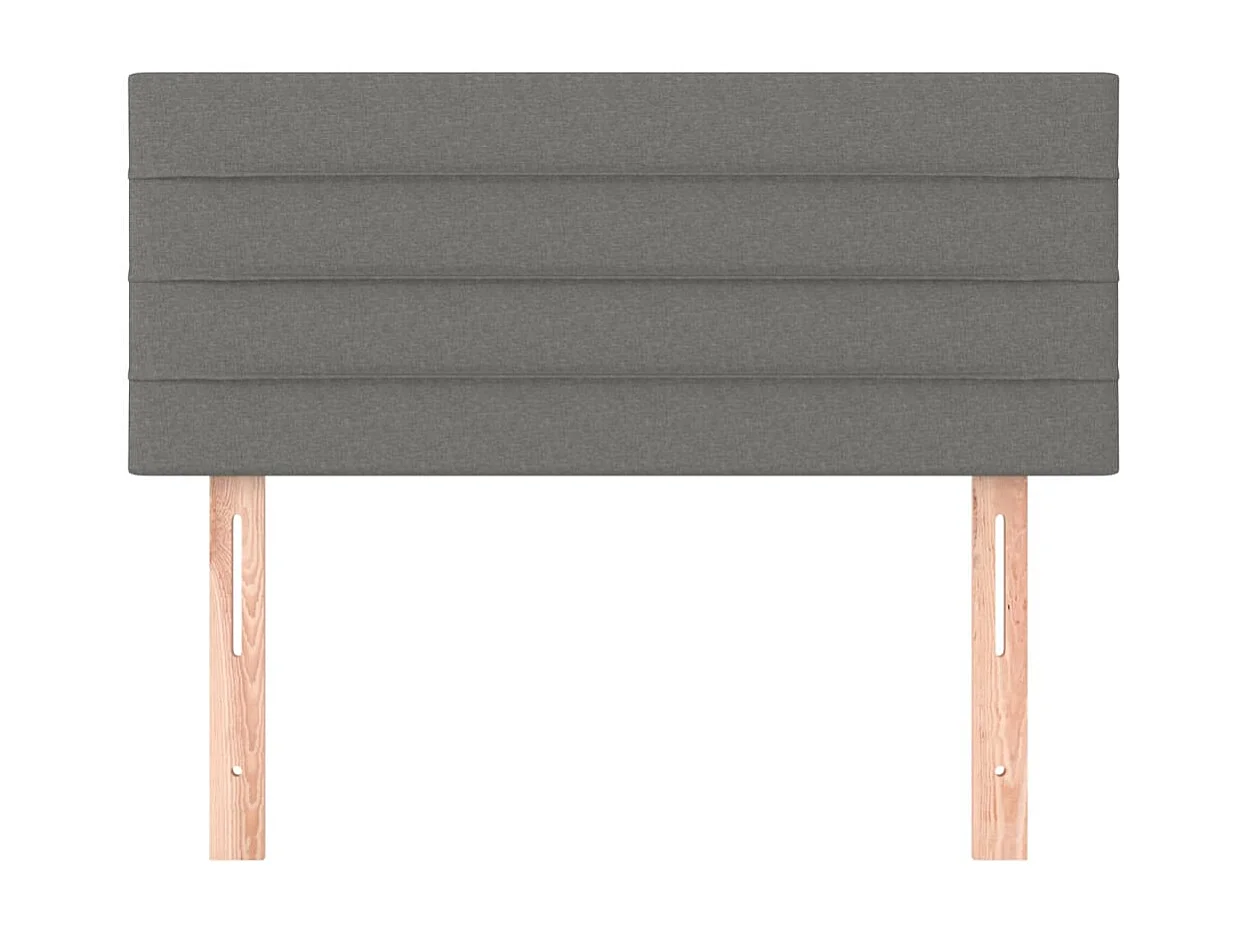 Tête de lit Gris foncé 100x5x78/88 cm Tissu