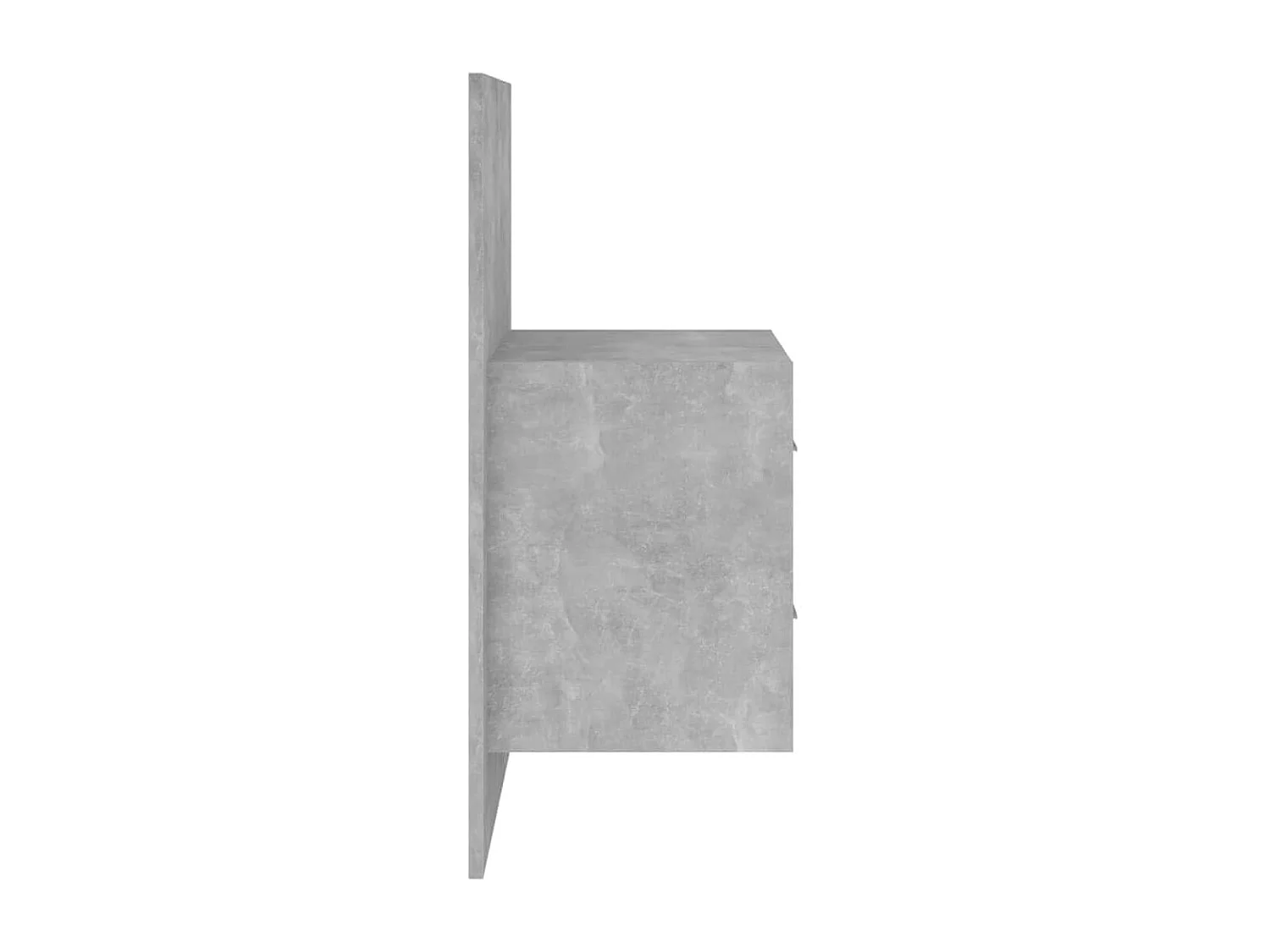 Tête de lit avec armoires Gris béton Bois d'ingénierie