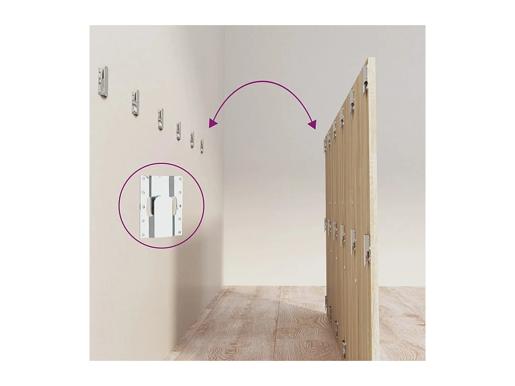 Cabecero de roble Sonoma 200x1,5x80 cm Madera de ingeniería