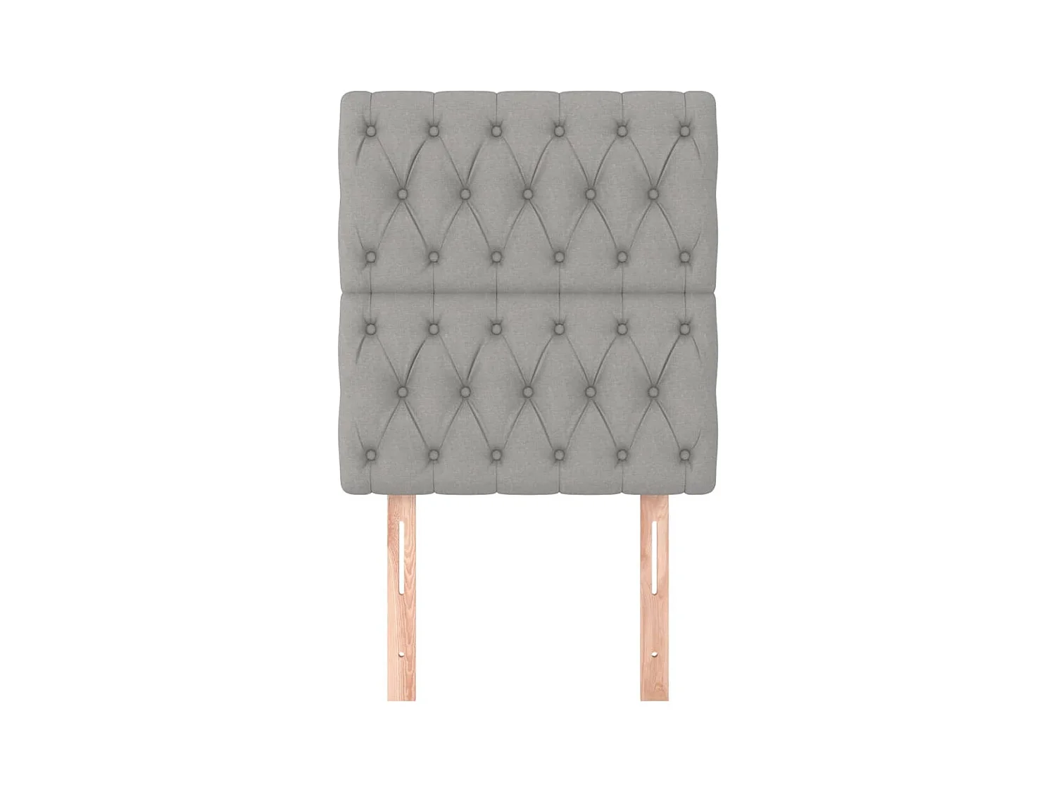 Hoofdborden 2 stuks lichtgrijs 80x7x78/88 cm stof