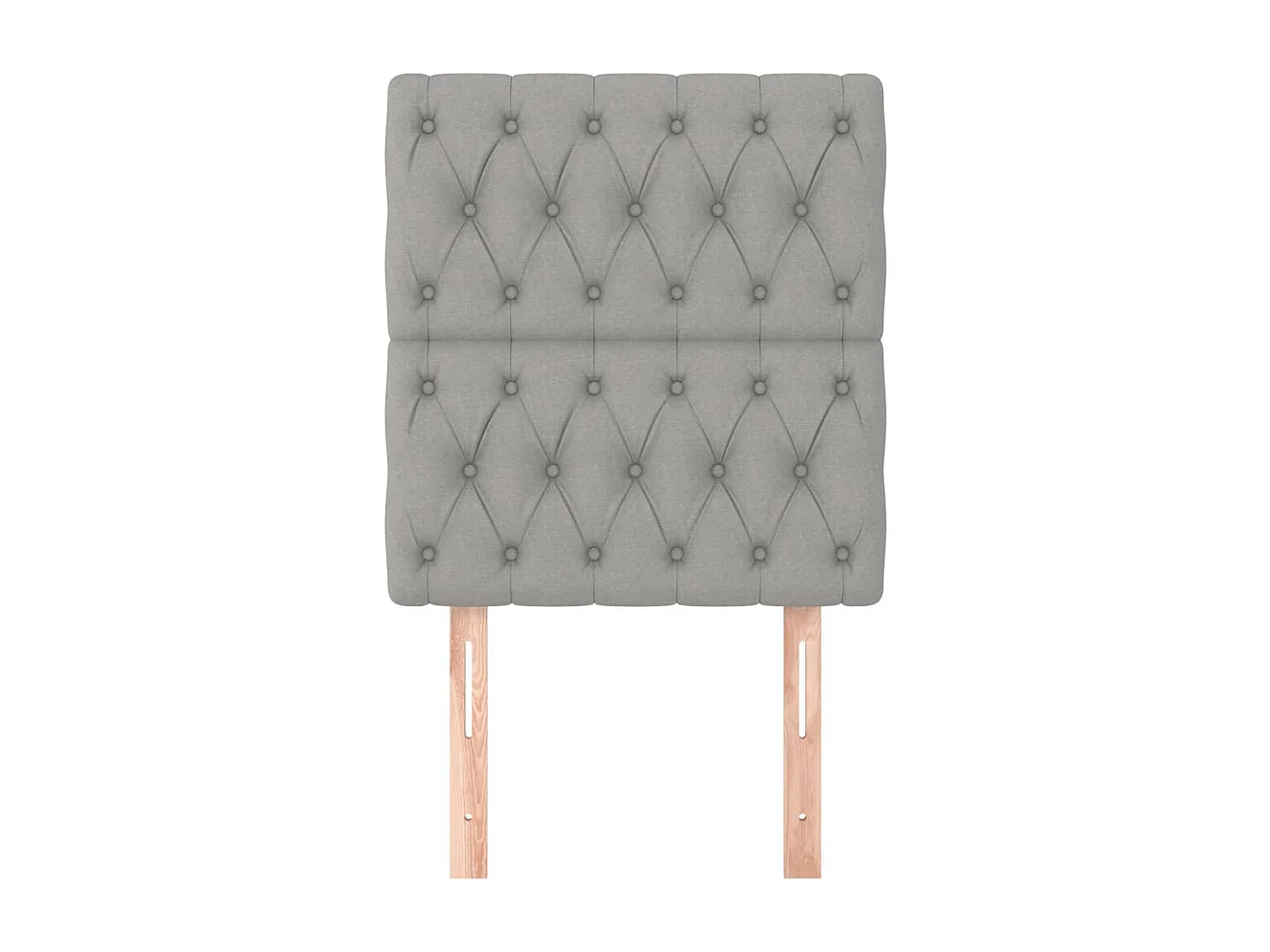 Cabeceros 2 uds Gris Claro 80x7x78/88 cm Tela