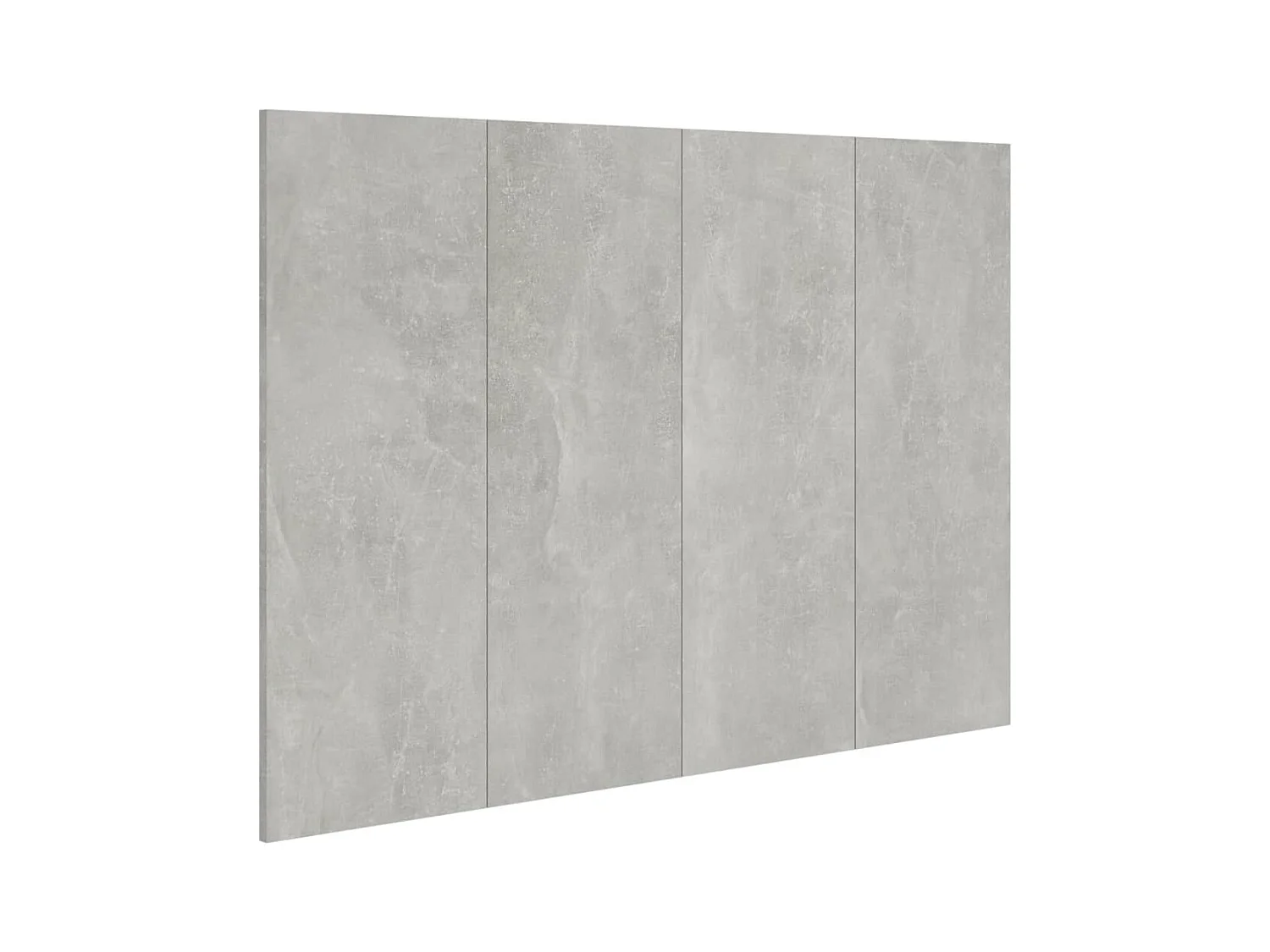 Betongrijs hoofdbord 120x1,5x80 cm bewerkt hout