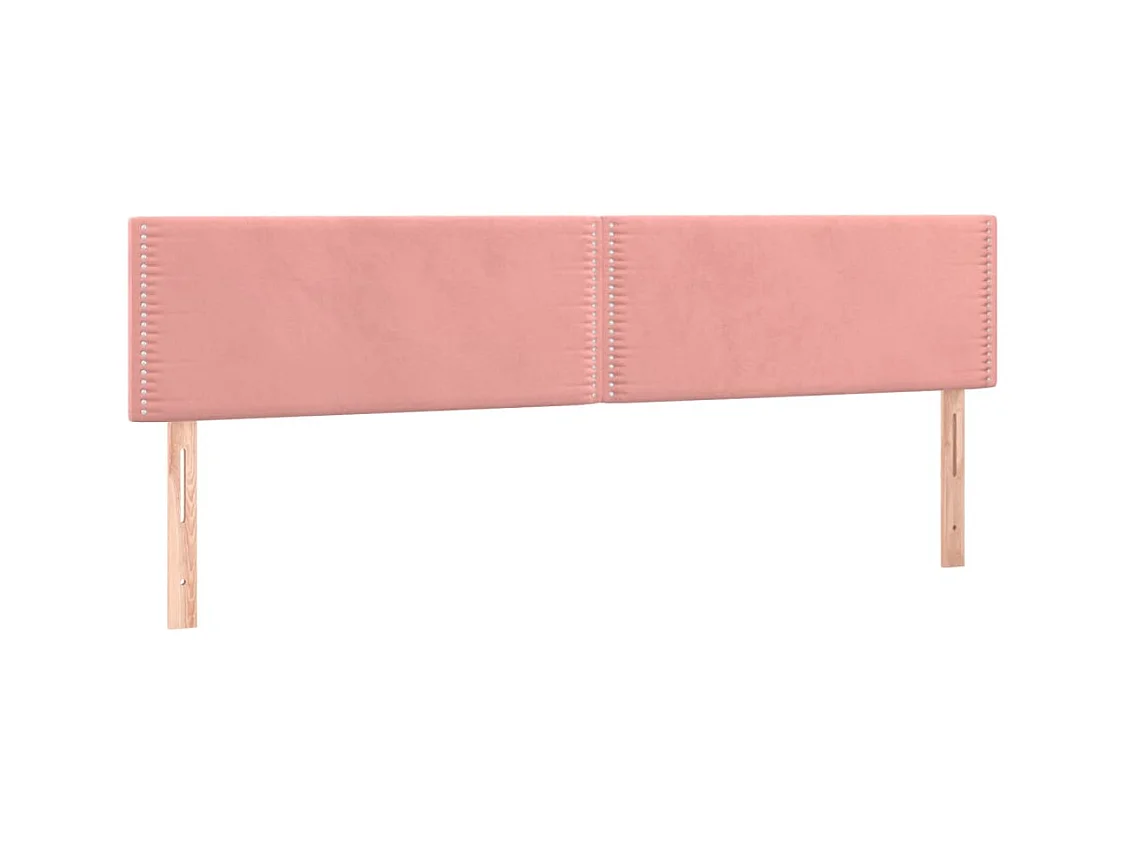 LED Hoofdbord Roze 180x5x78/88 cm Fluweel