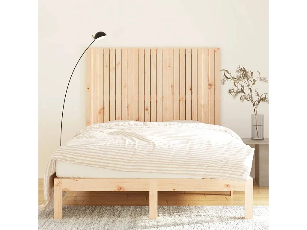 Wandhoofdbord 146,5x3x110 cm Massief grenenhout