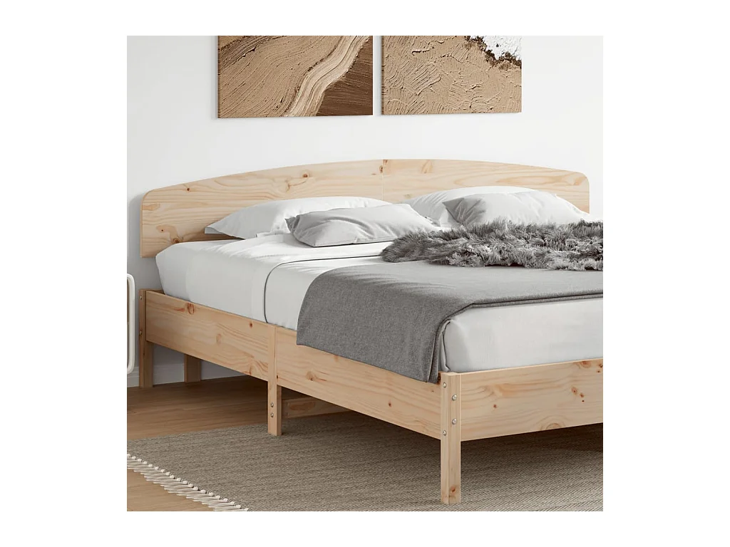 Testiera in legno massello di pino da 180 cm