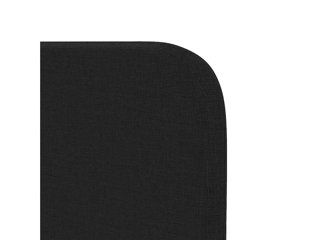 Tête de lit avec tête de lit Noir 40,5 x 4 x 40,5 cm tissu