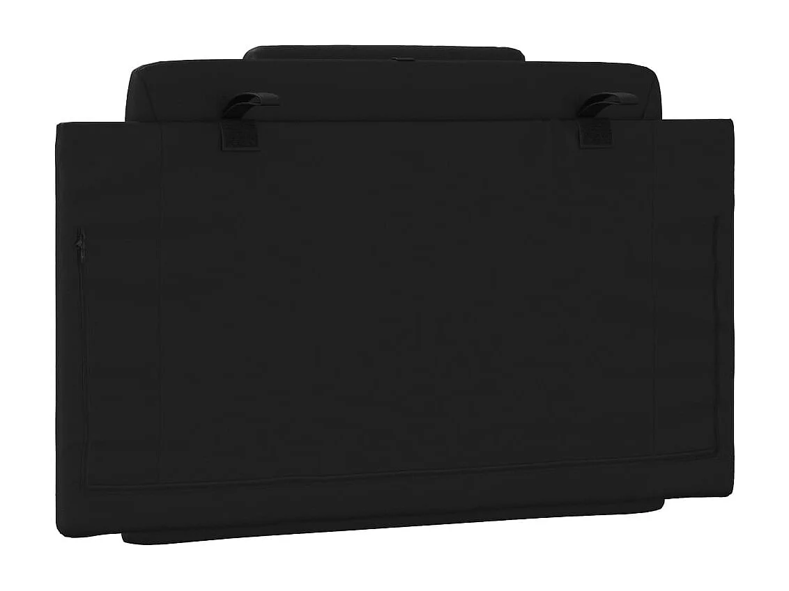 Cuscino per testiera nero 80 cm in similpelle