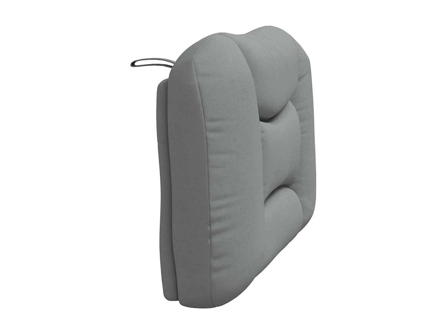 Coussin de tête de lit gris clair 80 cm tissu