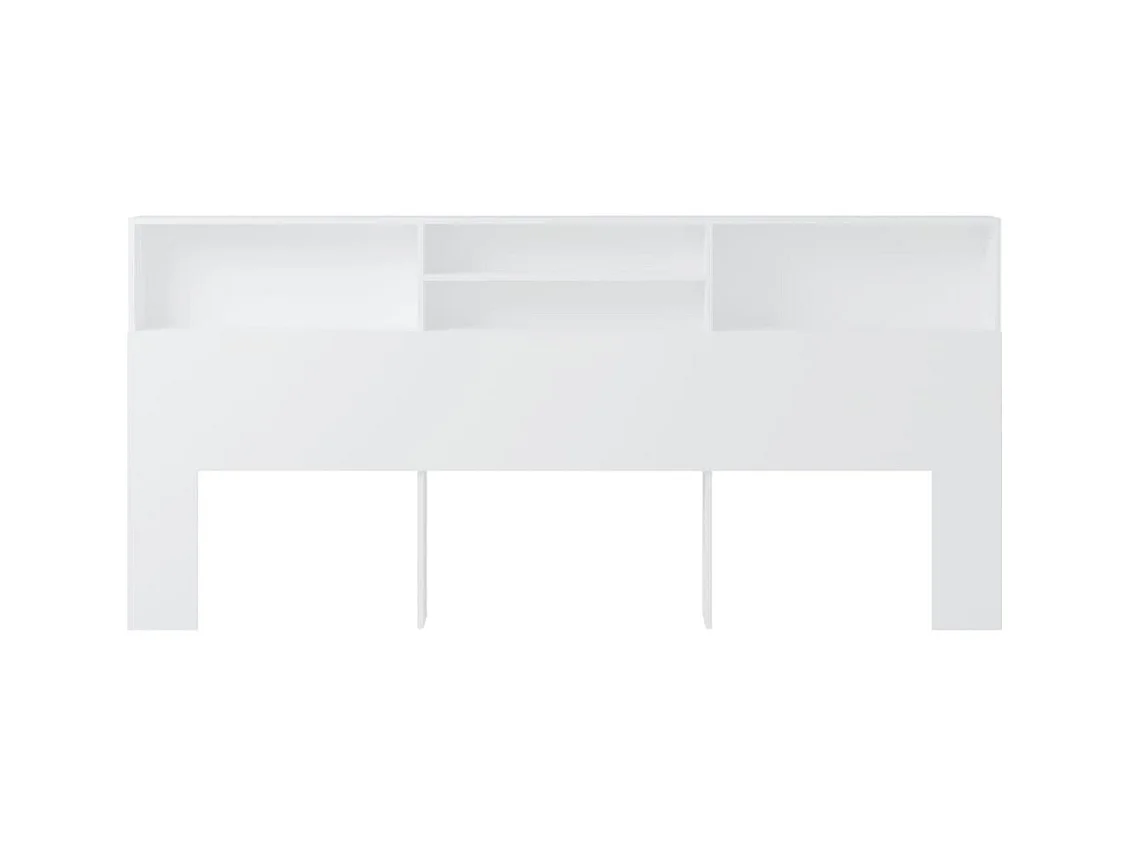 Witte hoofdeindekast 220x19x103,5 cm