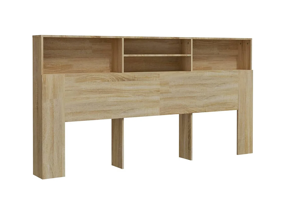 Cabecero de roble Sonoma 200x19x103,5 cm