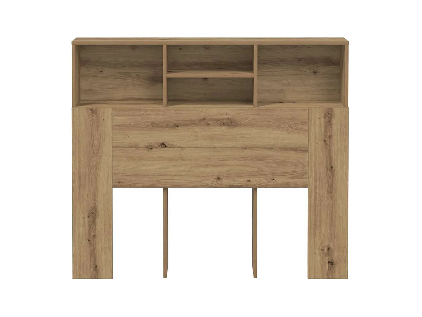 Handgemaakte eikenhouten hoofdbordkast 120x19x103,5 cm