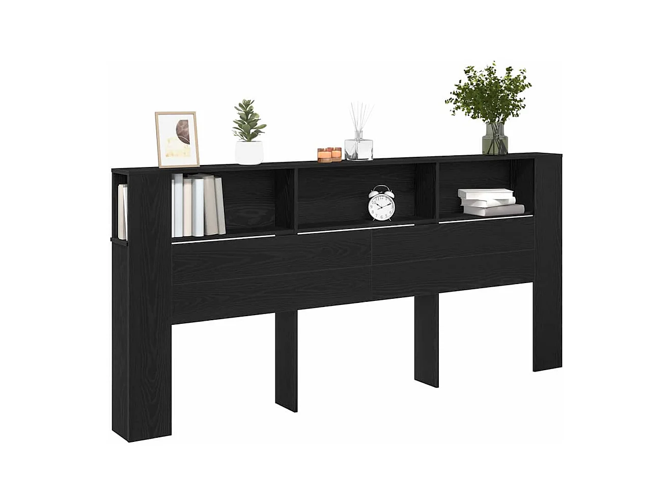 Cabinet de Tête de Lit 220 x 18,5 x 104,5 cm Bois d'ingénierie