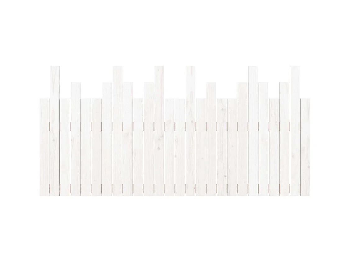 Wandhoofdbord Wit 166x3x80 cm Massief grenenhout