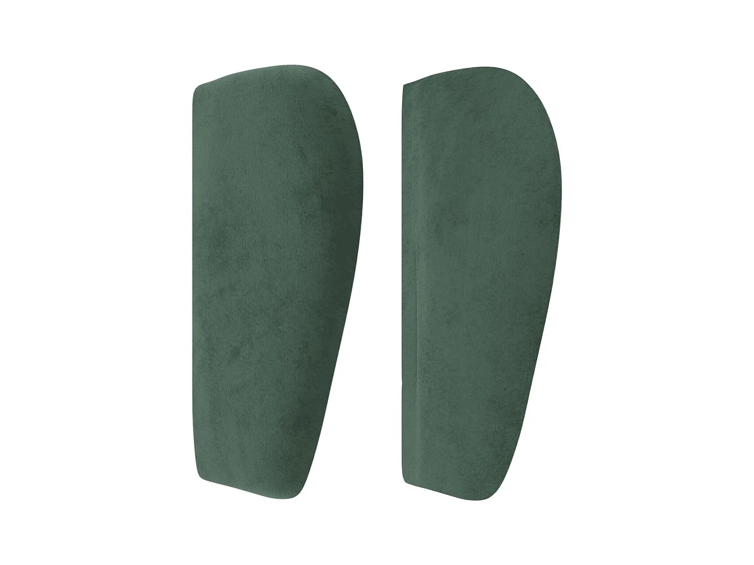 Hoofdbord met vleugels Donkergroen 203x23x78/88 cm Fluweel