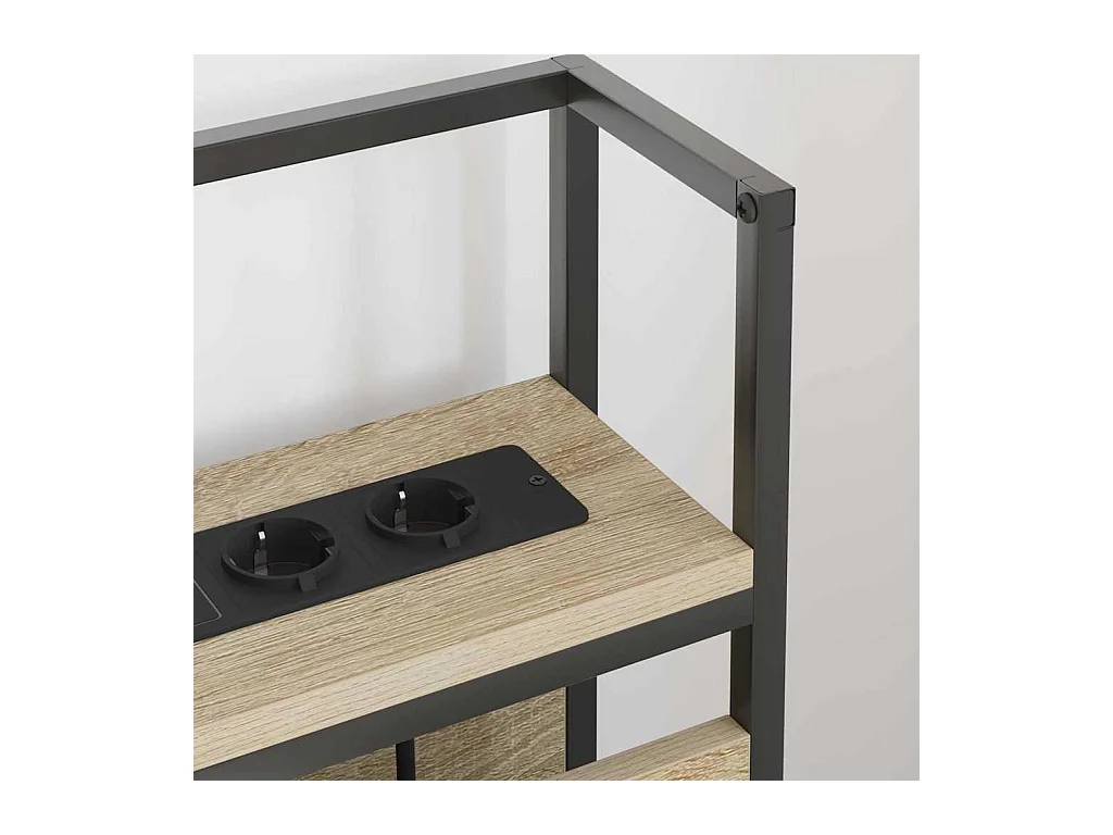 Sonoma Oak 150cm opberghoofdeinde van bewerkt hout