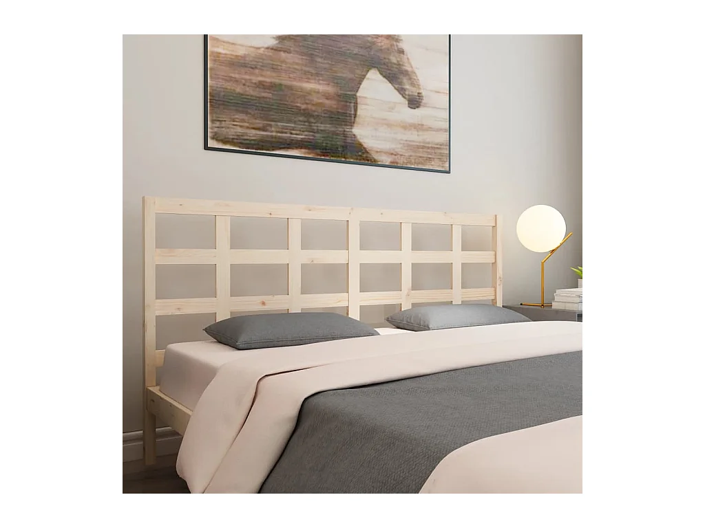 Kopfteil 205,5x4x100 cm Massivholz Kiefer