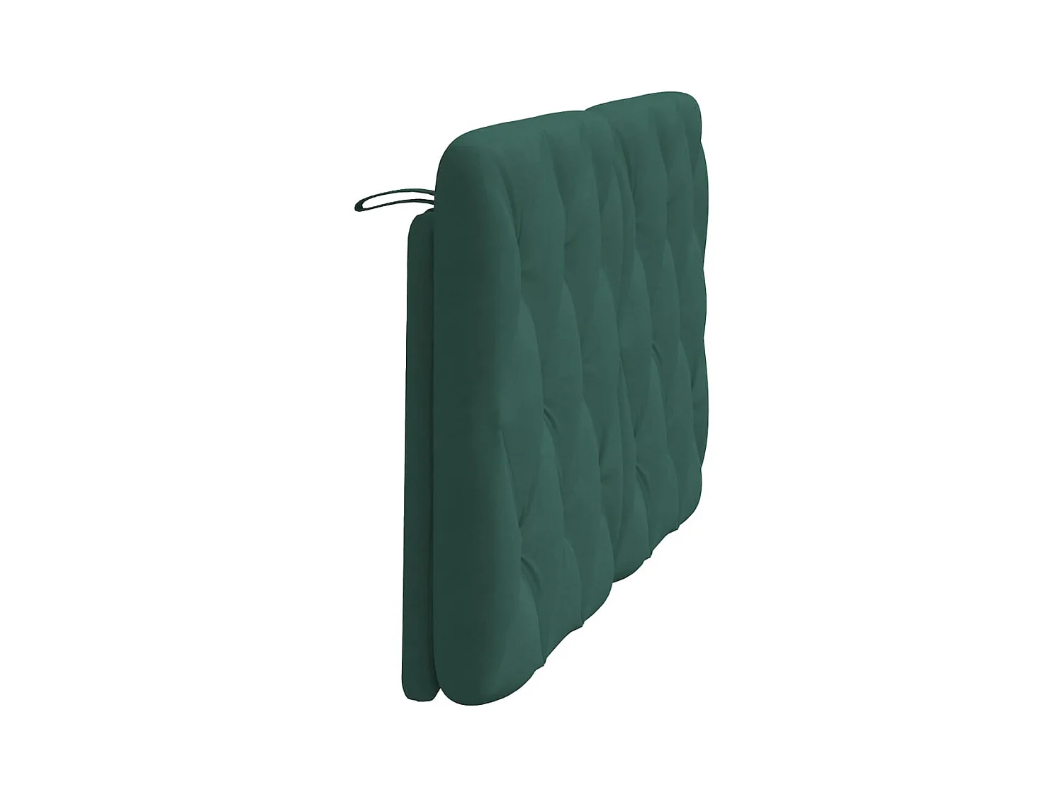 Donkergroen hoofdbordkussen 120 cm fluweel