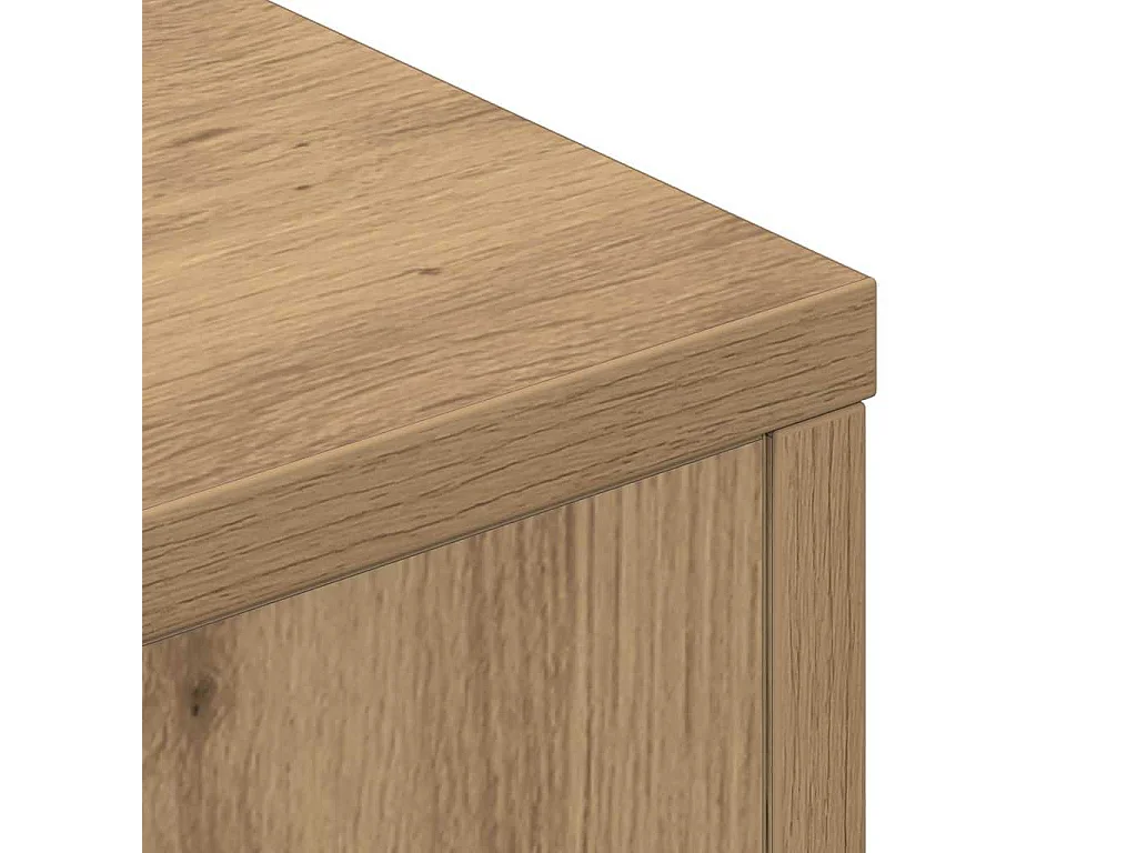 Cabinet de Tête de Lit chêne artisanal Bois d'ingénierie