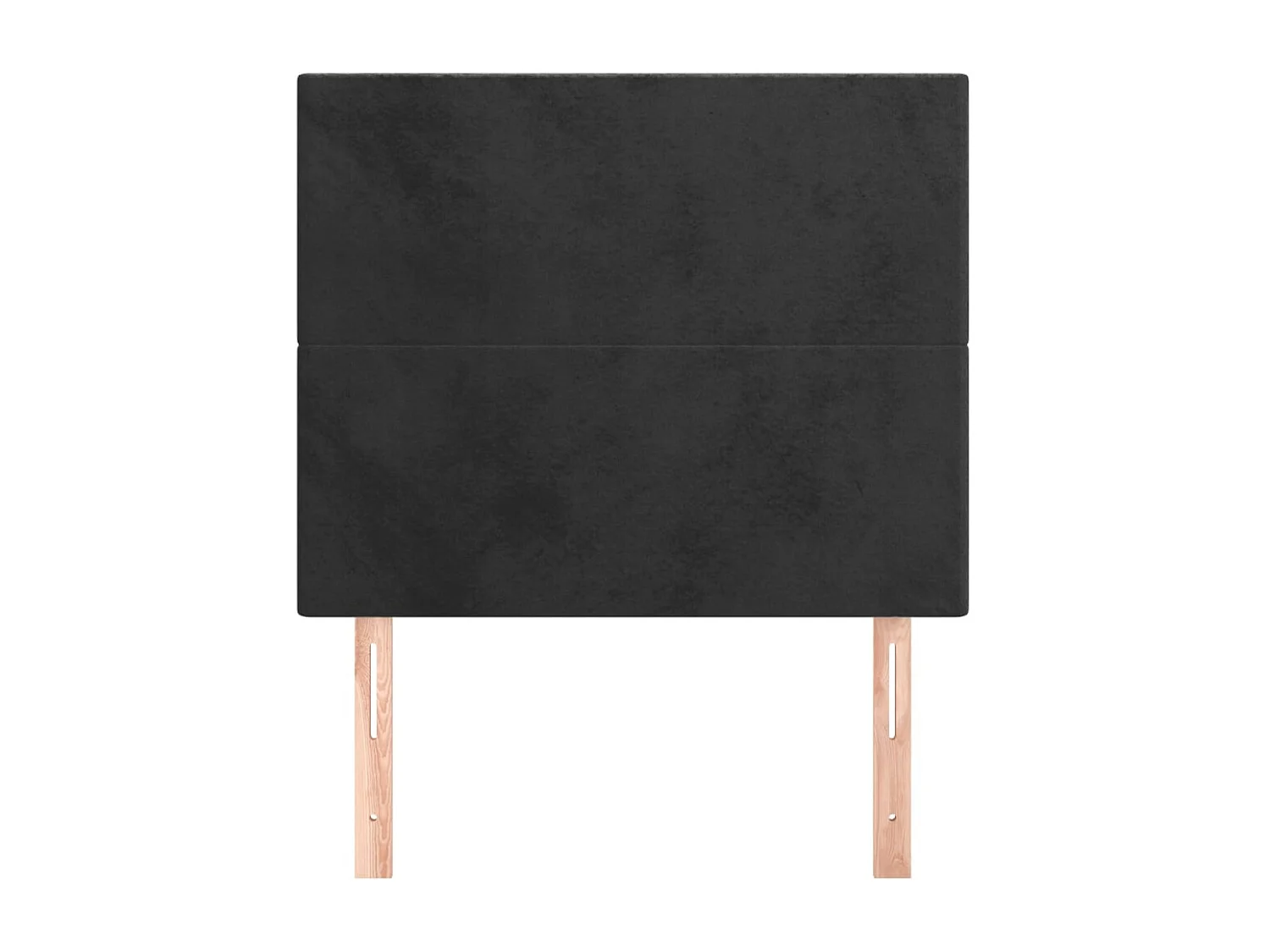 Cabeceros 2 uds Negro 100x5x78/88 cm Terciopelo