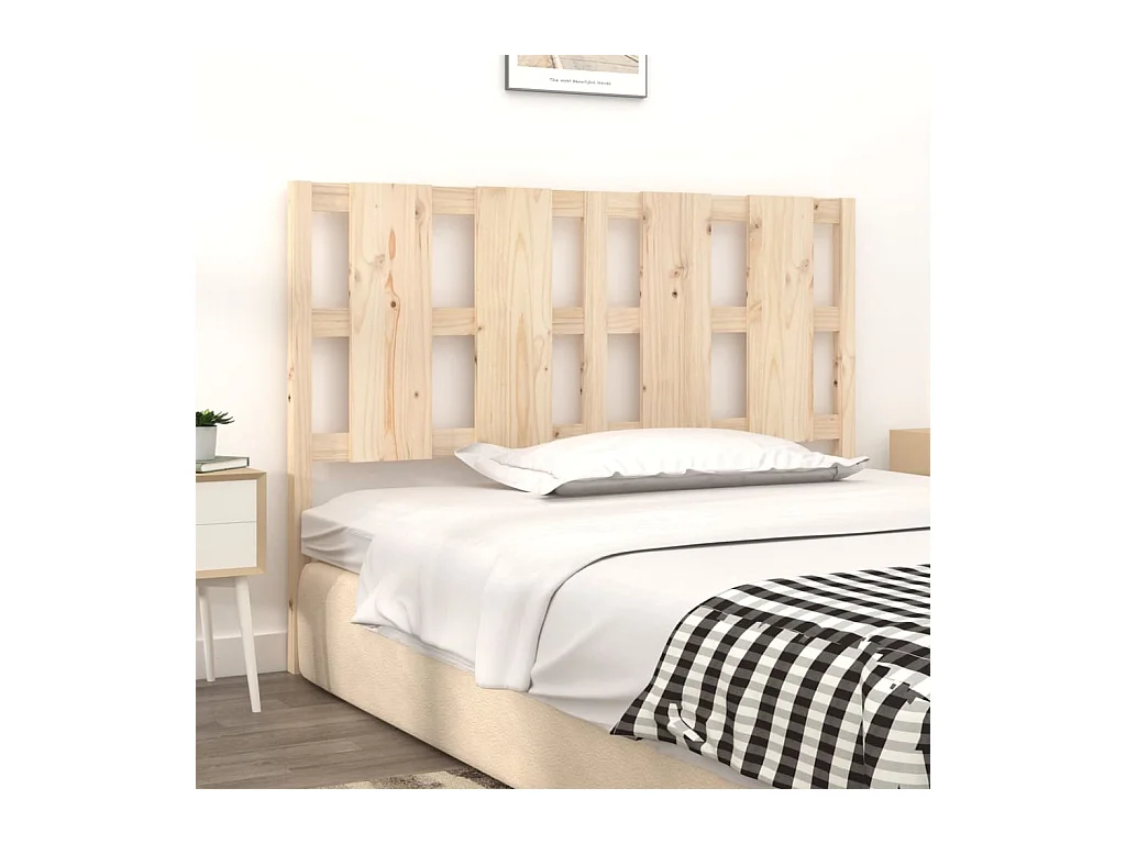 Hoofdbord 145,5x4x100 cm Massief grenenhout