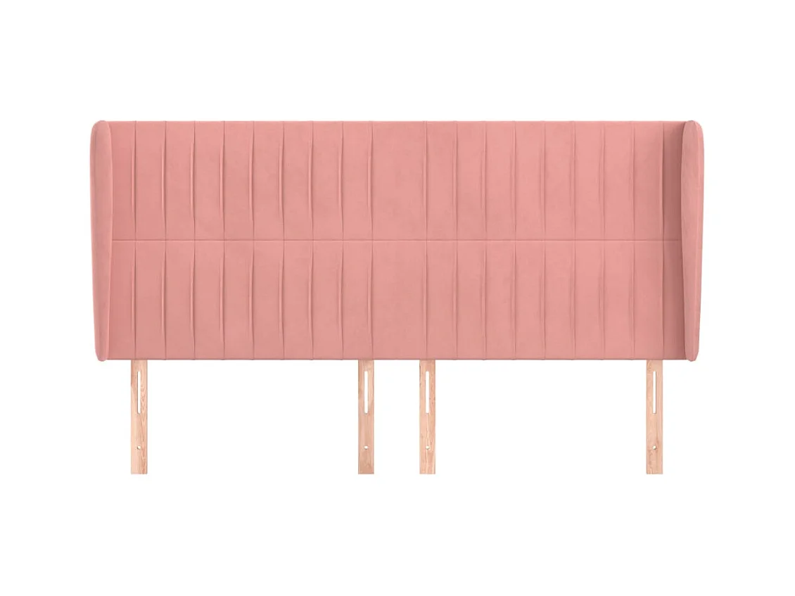 Hoofdbord met vleugels Rose 203x23x118/128 cm Fluweel