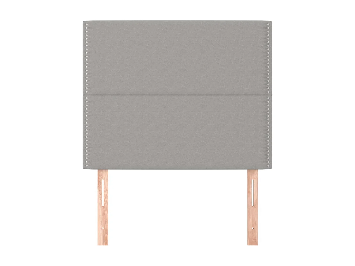 Têtes de lit 2 pcs Gris clair 100x5x78/88 cm Tissu