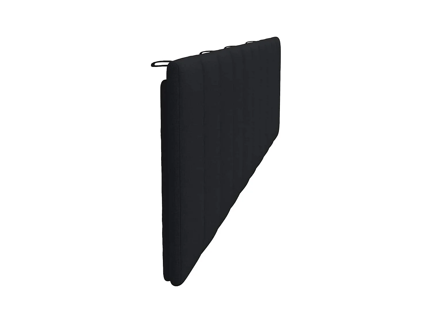 Coussin de tête de lit noir 200 cm tissu