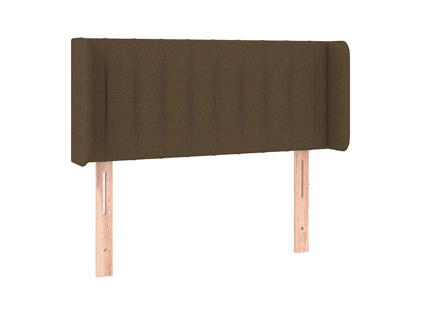 LED Hoofdbord Donkerbruin 83x16x78/88 cm Stof