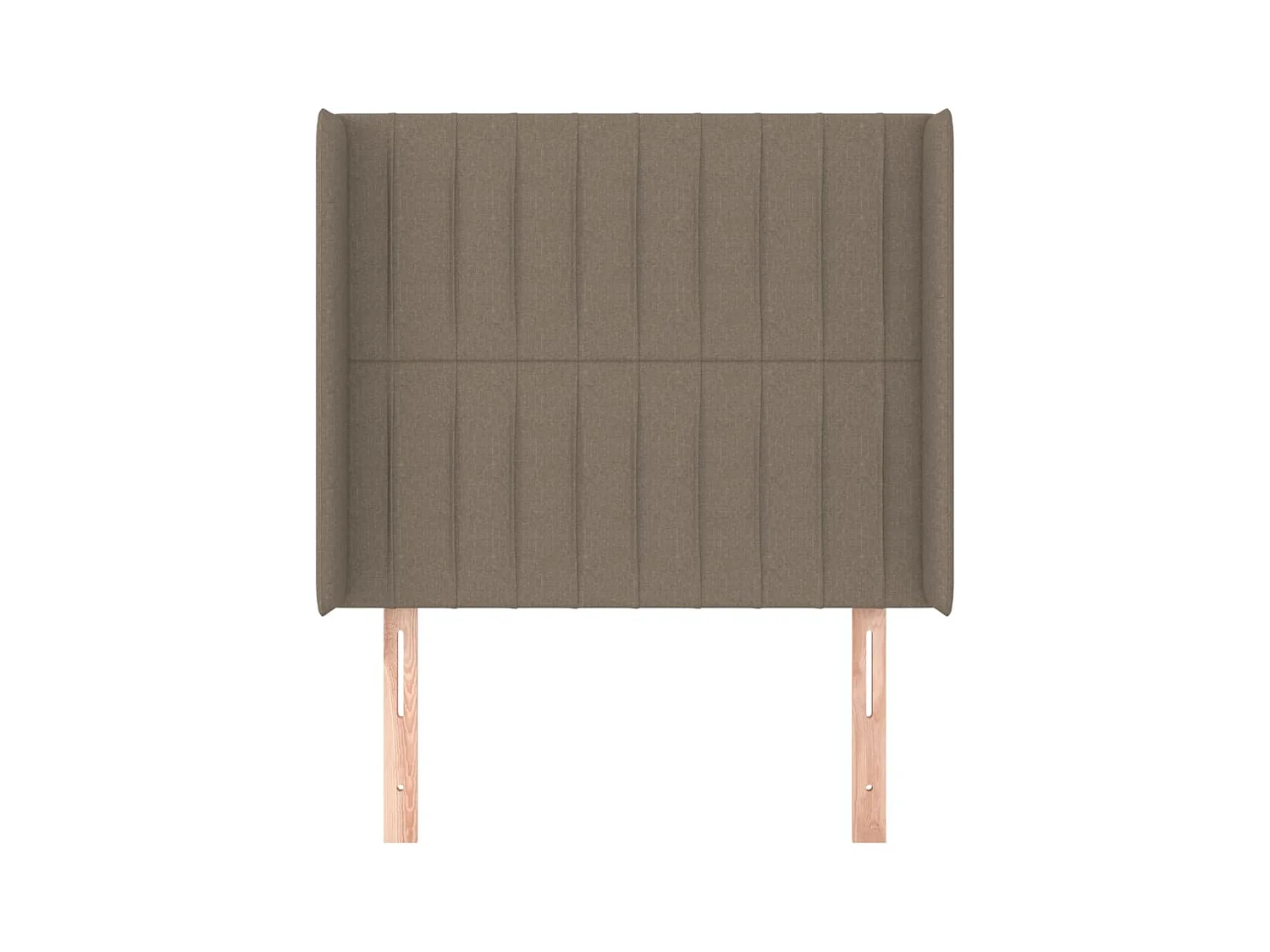 Hoofdbord met vleugels Taupe 83x16x118/128 cm Stof